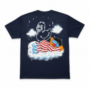 Vintage Glow in the Dark Ernie Tshirt navy Gr.L 1990