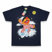 Vintage Glow in the Dark Ernie Tshirt navy Gr.L 1990
