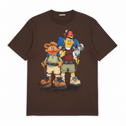 Vintage Ernie & Bert Tshirt braun Gr.L