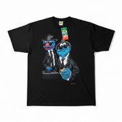 Vintage The Blue Brothers Sesam Street Tshirt schwarz blau Gr. XL
