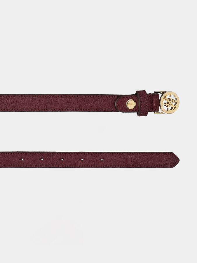 GUESS Gürtel Fellstruktur Bordeaux GrM