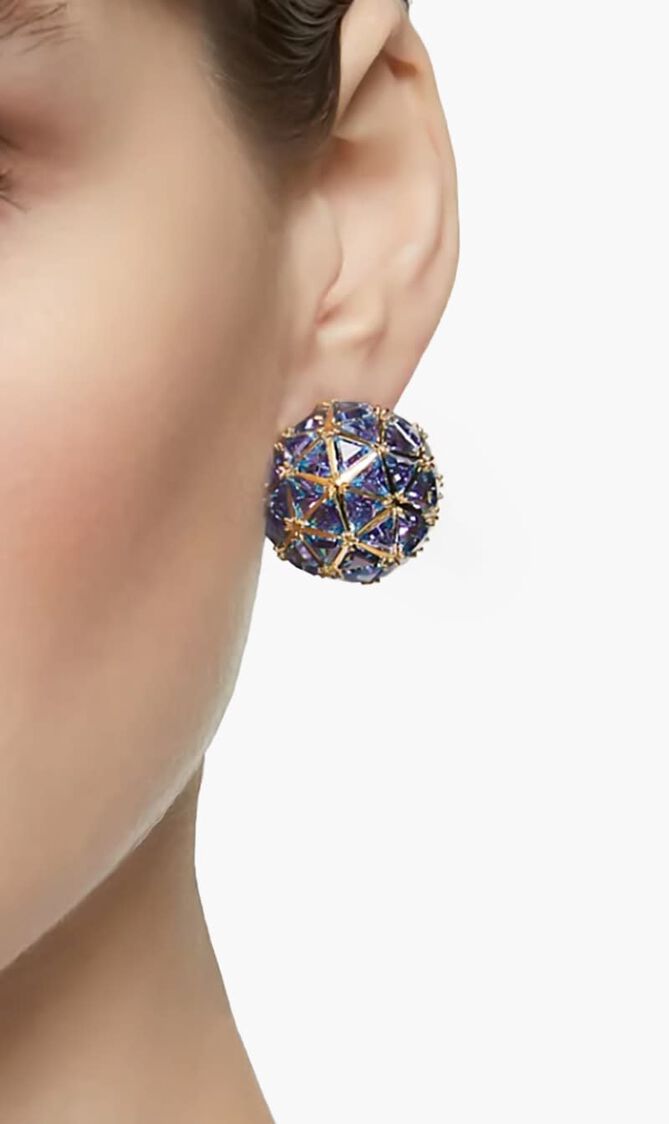 SWAROVSKI Curiosa Ohrring Blau Goldton (5606952)