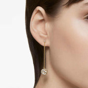 SWAROVSKI Ohringe Long White Goldtone