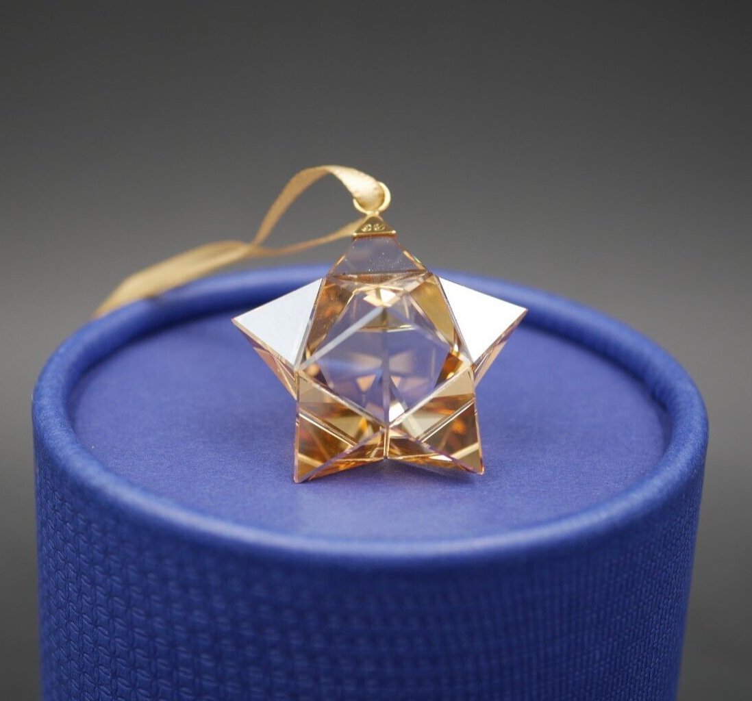 SWAROVSKI Weihnachtsstern Aufhängedeko Weihnachtsbaum Christmas Star Gold (5223596)