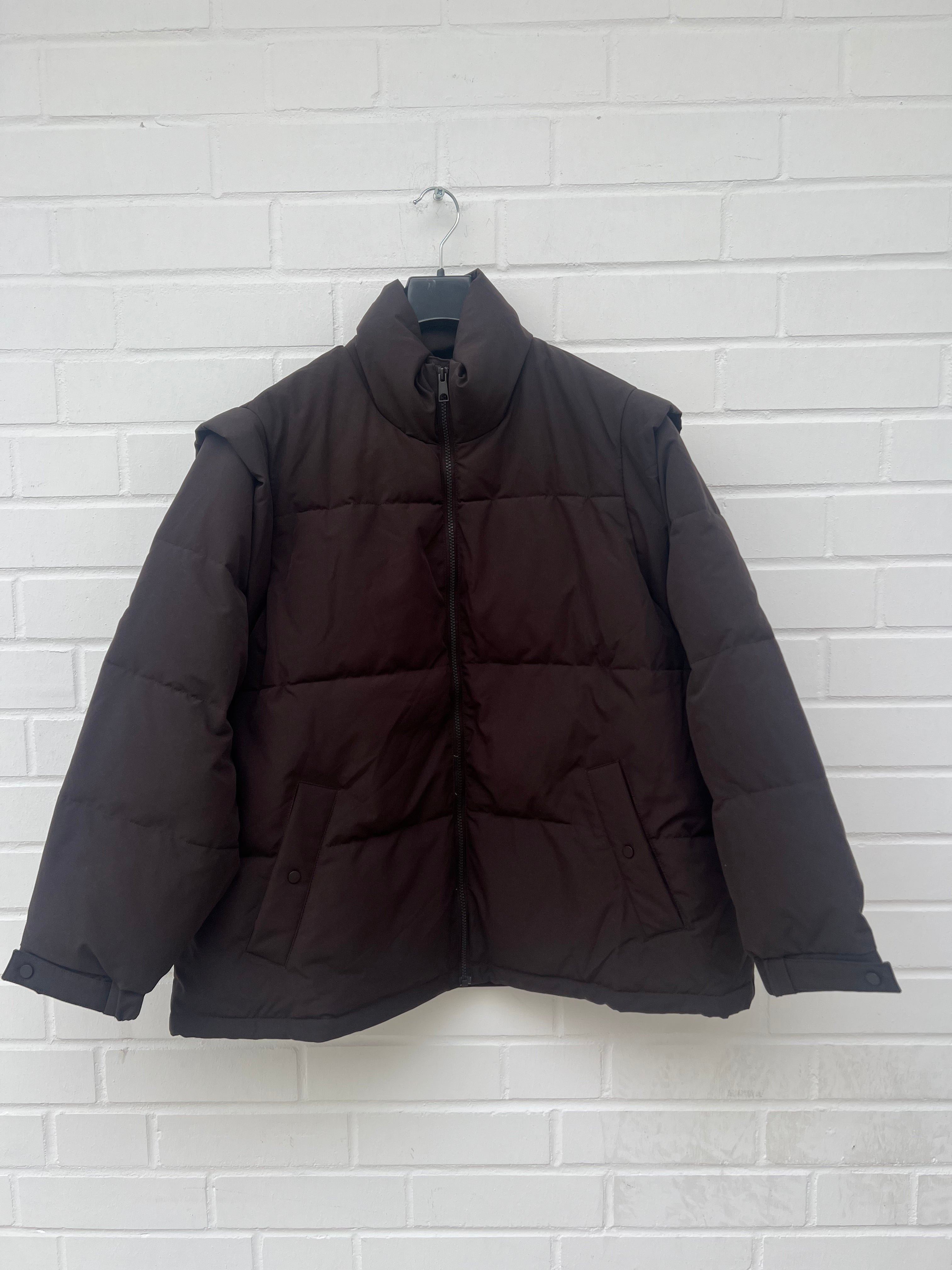 Vero Moda Curve 2-in-1 Pufferjacke, mit abnehmbaren Ärmeln Gr46