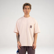 Alessandro Magno Tshirt Brusttasche nude  CH. 7