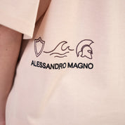 Alessandro Magno Tshirt Brusttasche nude  CH. 7