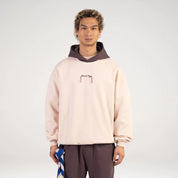 Alessandro Magno Jogger Anzug Set Hoodie+Hose  Braun Nude CH. 7