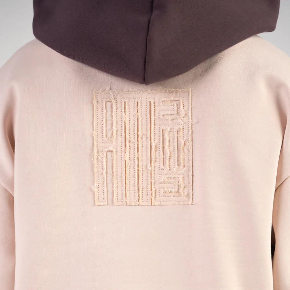 Alessandro Magno Jogger Anzug Set Hoodie+Hose  Braun Nude CH. 7