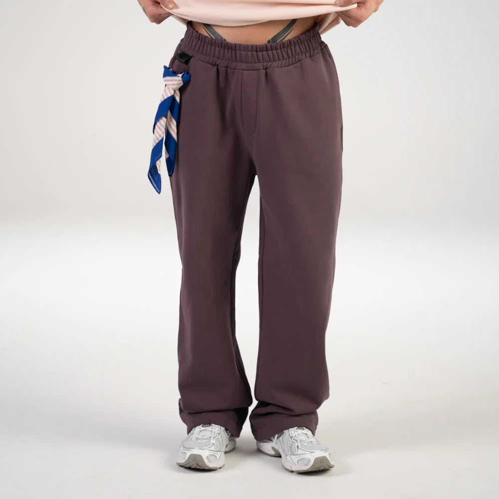 Alessandro Magno Jogger Anzug Set Hoodie+Hose  Braun Nude CH. 7