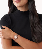 Michael Kors Armbanduhr rosègold glitzer Kreis MK3839 Nr(42)