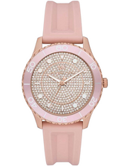 Michael Kors Armbanduhr Uhr MK6854 Runway Rosegold Kristall
