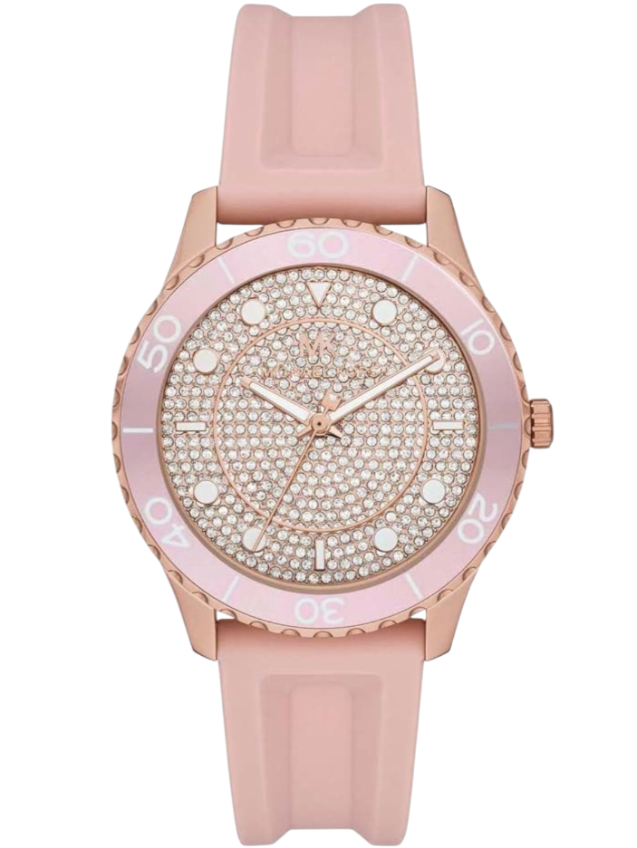 Michael Kors Armbanduhr Uhr MK6854 Runway Rosegold Kristall