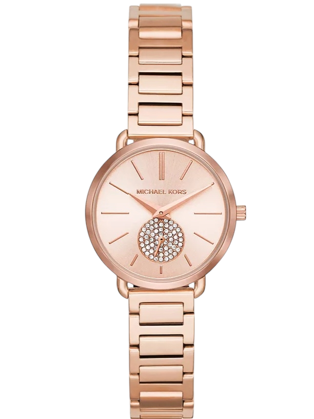 Michael Kors Armbanduhr rosègold glitzer Kreis MK3839 Nr(42)
