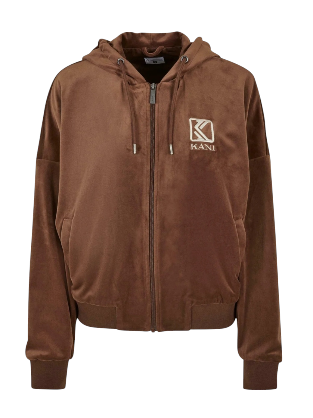 (A9) Karl Kani Sweatjacke samt braun