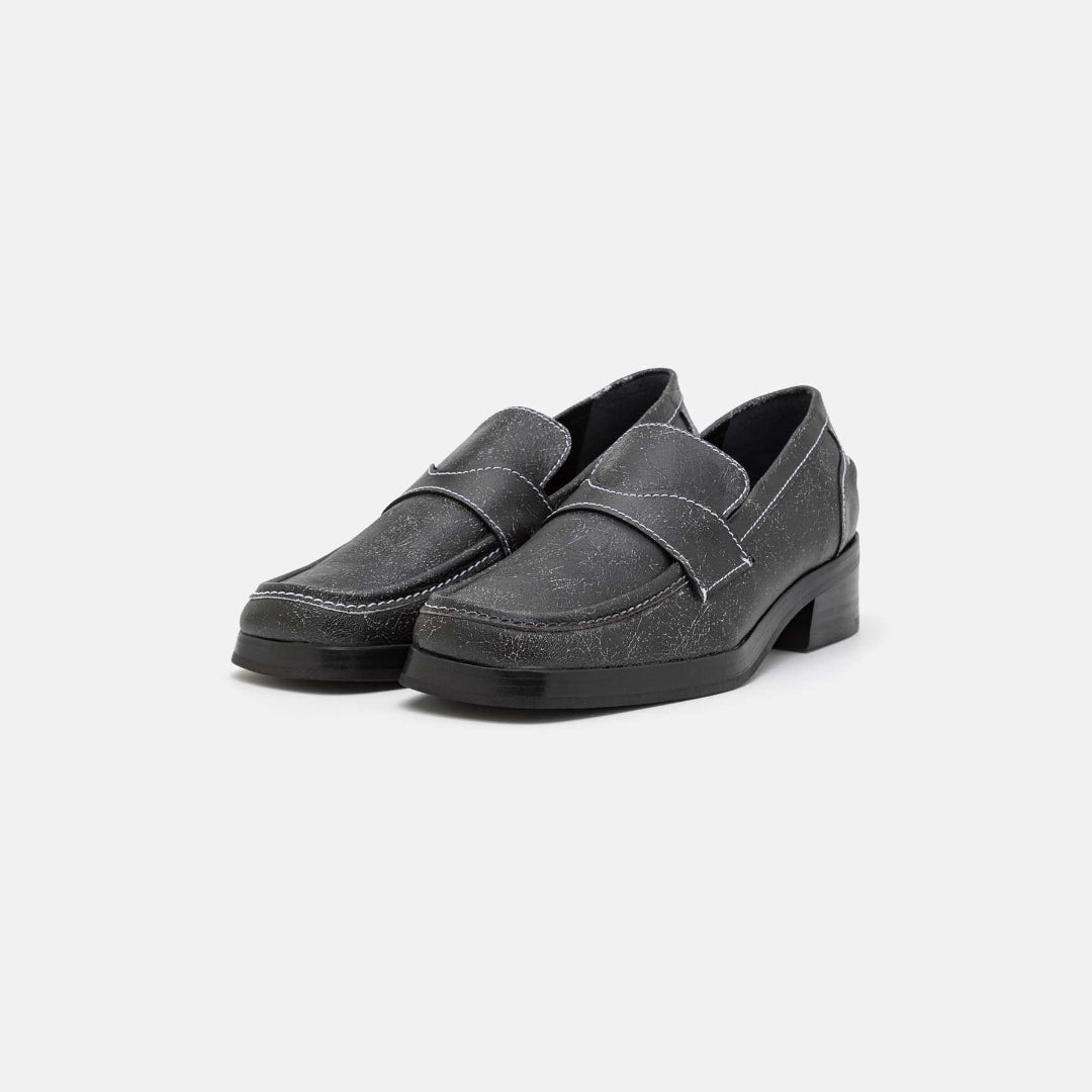 ECKHAUS LATTA chaussons cuir noir taille 43 unisexe