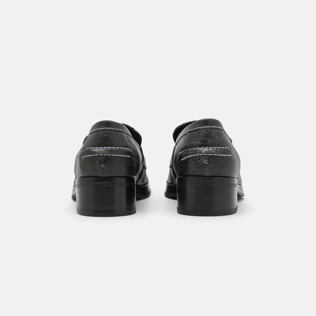 ECKHAUS LATTA chaussons cuir noir taille 43 unisexe