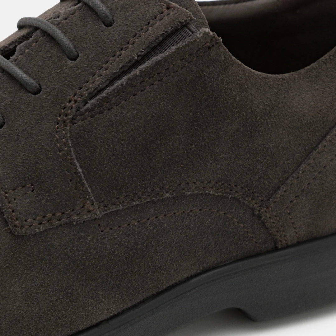 Chaussures à lacets GEOX taille 44 daim marron noir