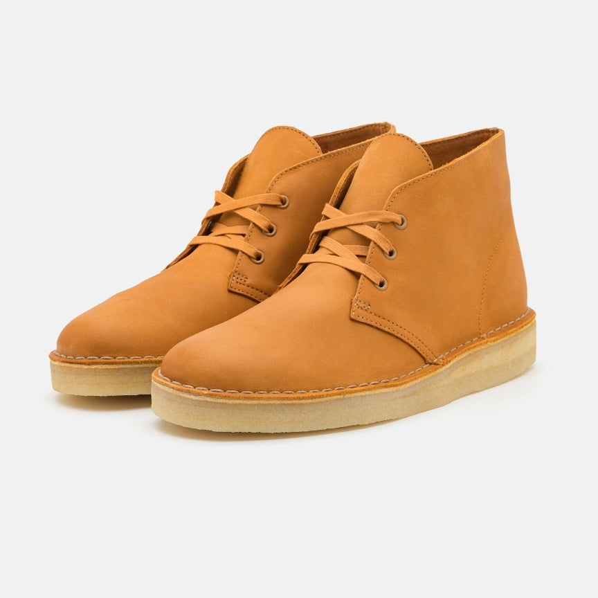 CLARKS chaussures à lacets en cuir orange taille 43