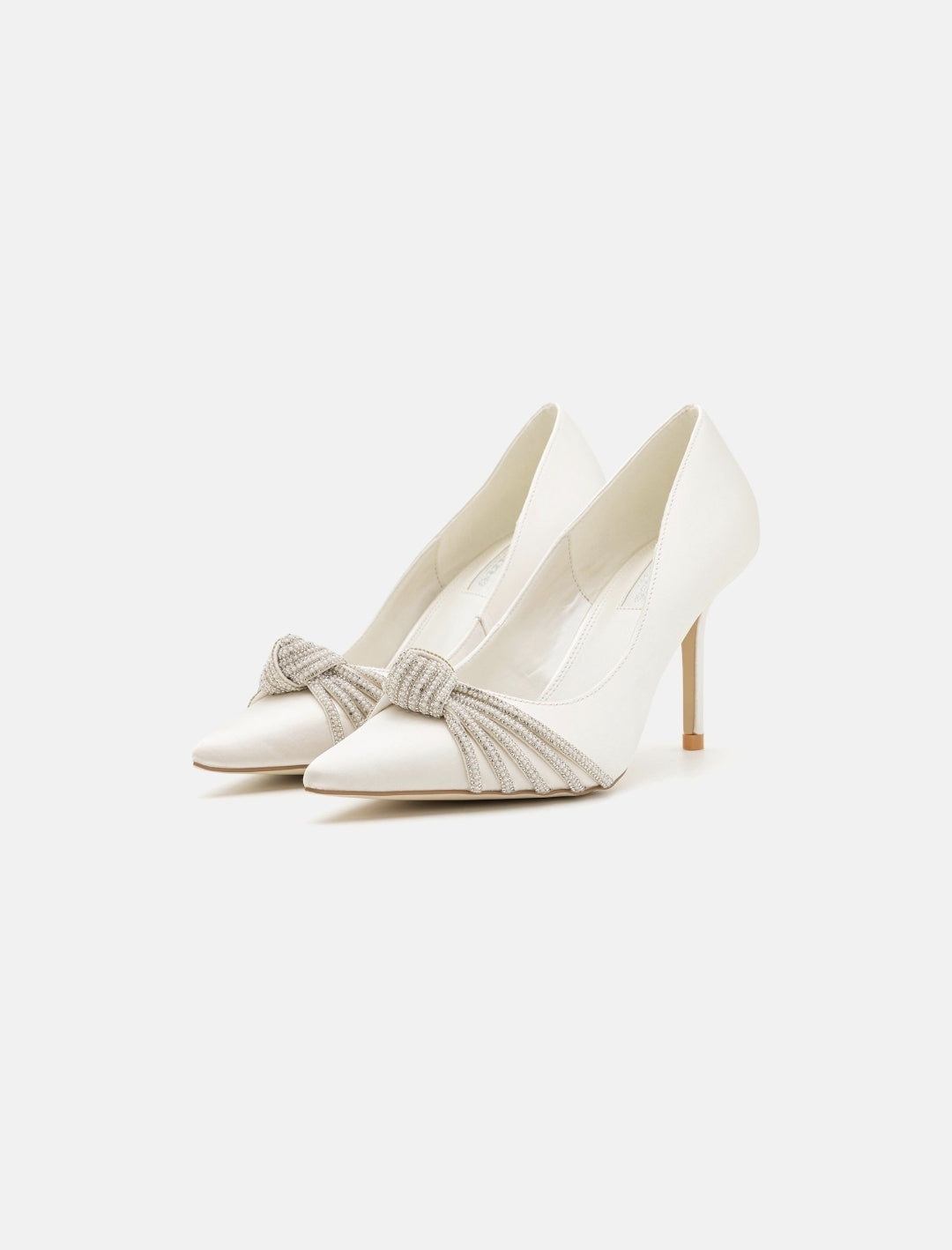 DUNE LONDON talons hauts taille 38,5 escarpins BEAUTIES IVORY strass chaussures de mariée de mariage blanc