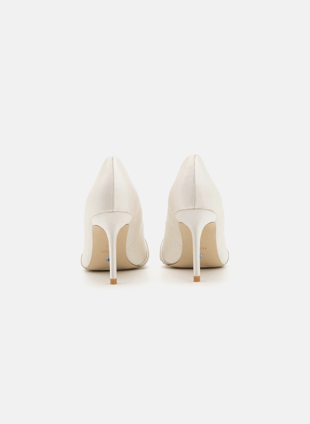 DUNE LONDON talons hauts taille 38,5 escarpins BEAUTIES IVORY strass chaussures de mariée de mariage blanc