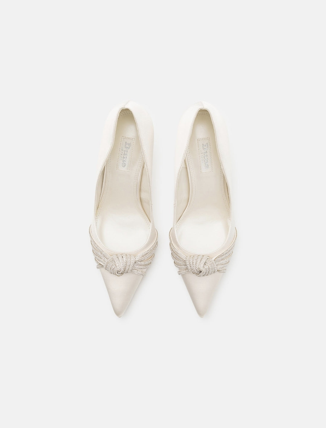 DUNE LONDON talons hauts taille 38,5 escarpins BEAUTIES IVORY strass chaussures de mariée de mariage blanc