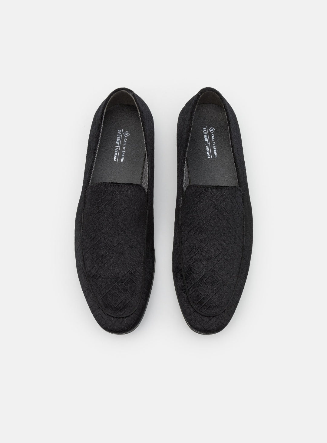 CALL IT SPRING mocassin taille 42 noir motif géométrique