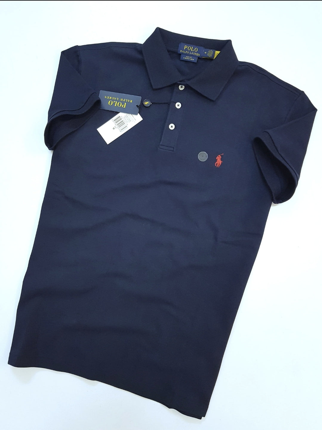 (46) Polo Ralph Lauren Poloshirt schlicht navyblau