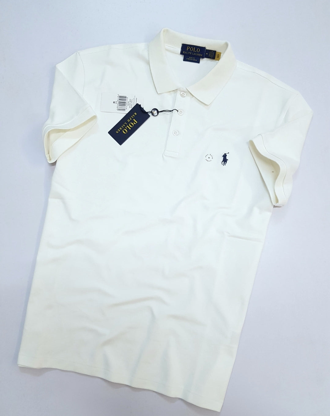 (45) Polo Ralph Lauren Poloshirt schlicht weiß