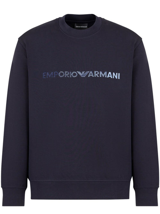 (96) Armani Pullover navyblau gestickt