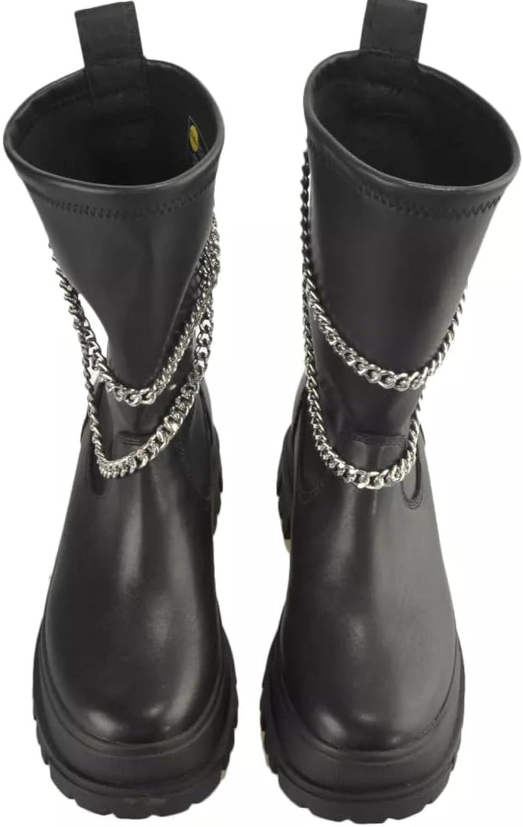 Buffalo Stiefel Boots "Aspha Sock Chain" schwarz Gr 38