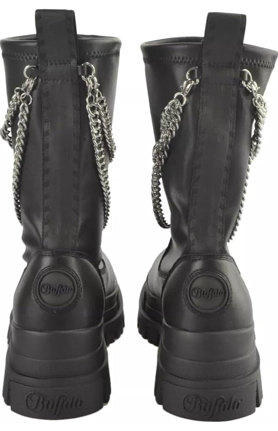 Buffalo Stiefel Boots "Aspha Sock Chain" schwarz Gr 38