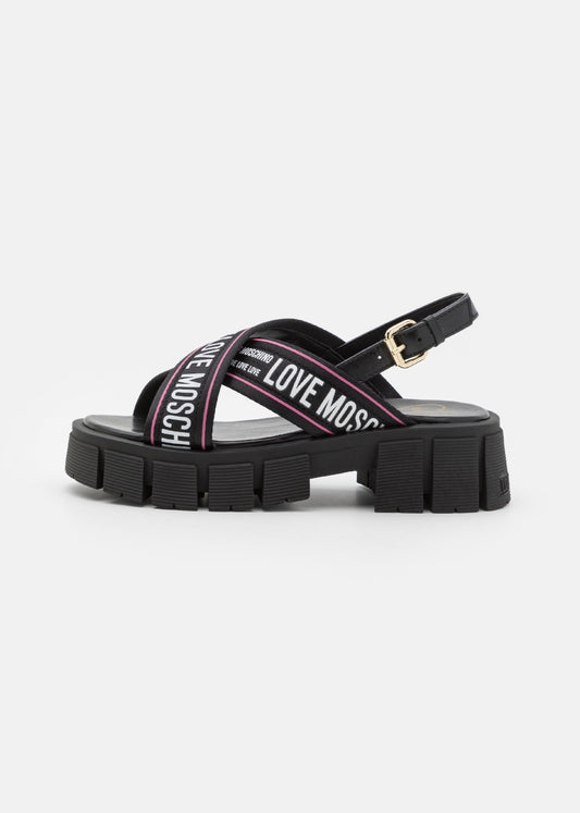 Sandale LOVE MOSCHINO taille 37 / 37,5 noir