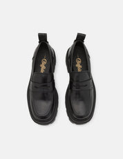 BUFFALO SQUARE LOAFER Slipper schwarz Gr 39