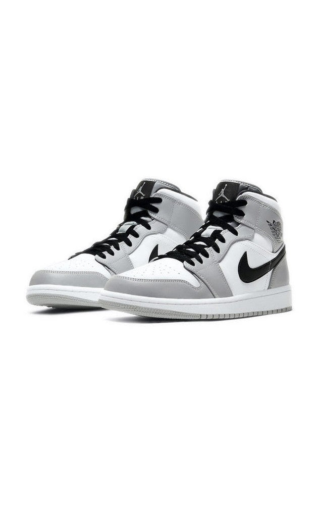 Air Jordan 1 Mid 554724 092 Weiß grau schwarz