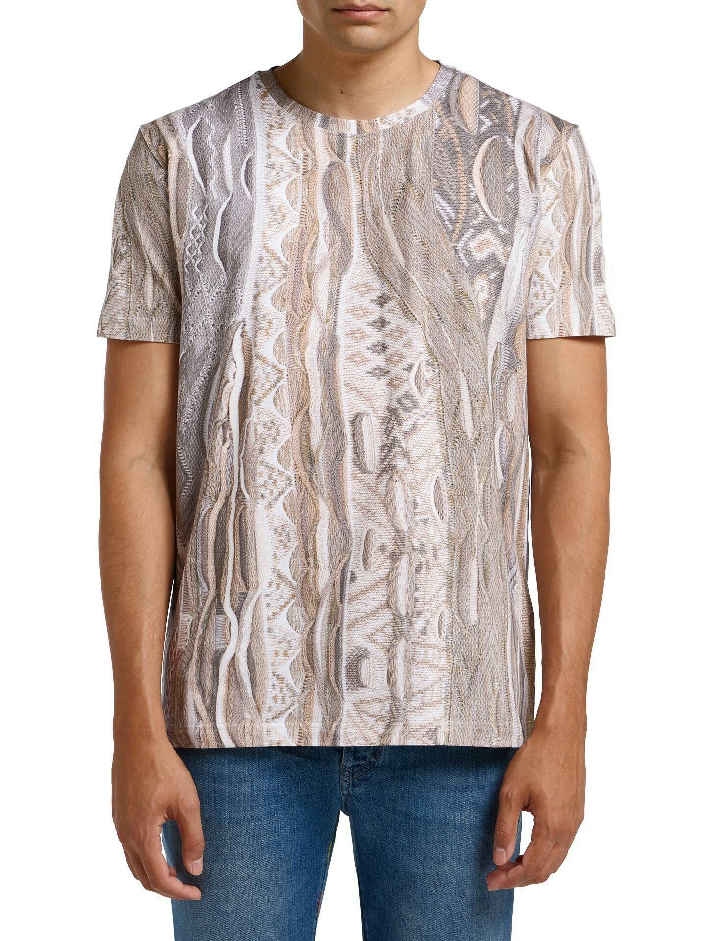 (81) Carlo Colucci TShirt 3d Druck CC-C3453-591 BEIGE