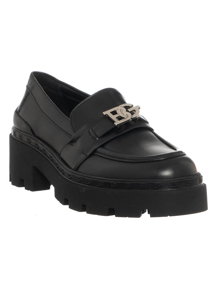 BLUGIRL chaussures taille 40,5 cuir noir