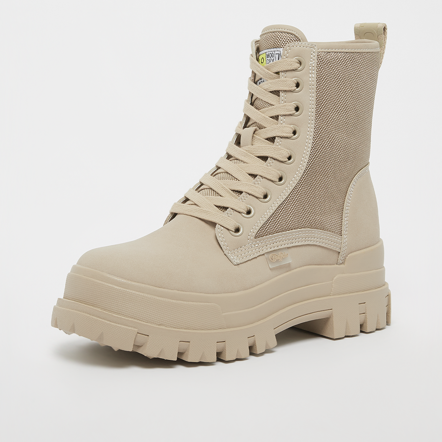 (B4) Buffalo Aspha Com 2 creme beige Stiefel Boots unisex