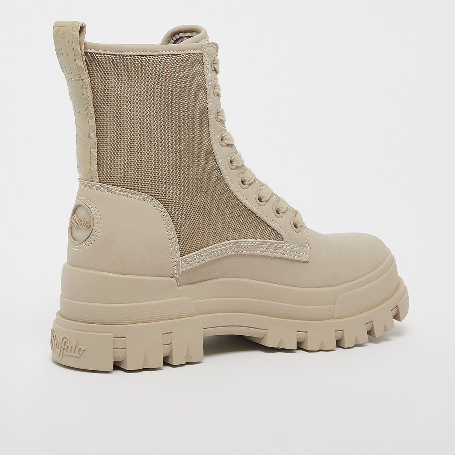 (B4) Buffalo Aspha Com 2 creme beige Stiefel Boots unisex