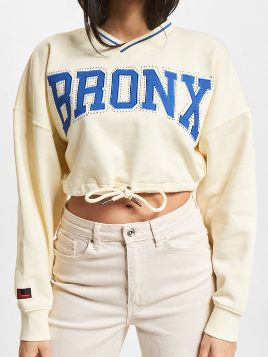 (A21) Fubu crop Top creme Bronx