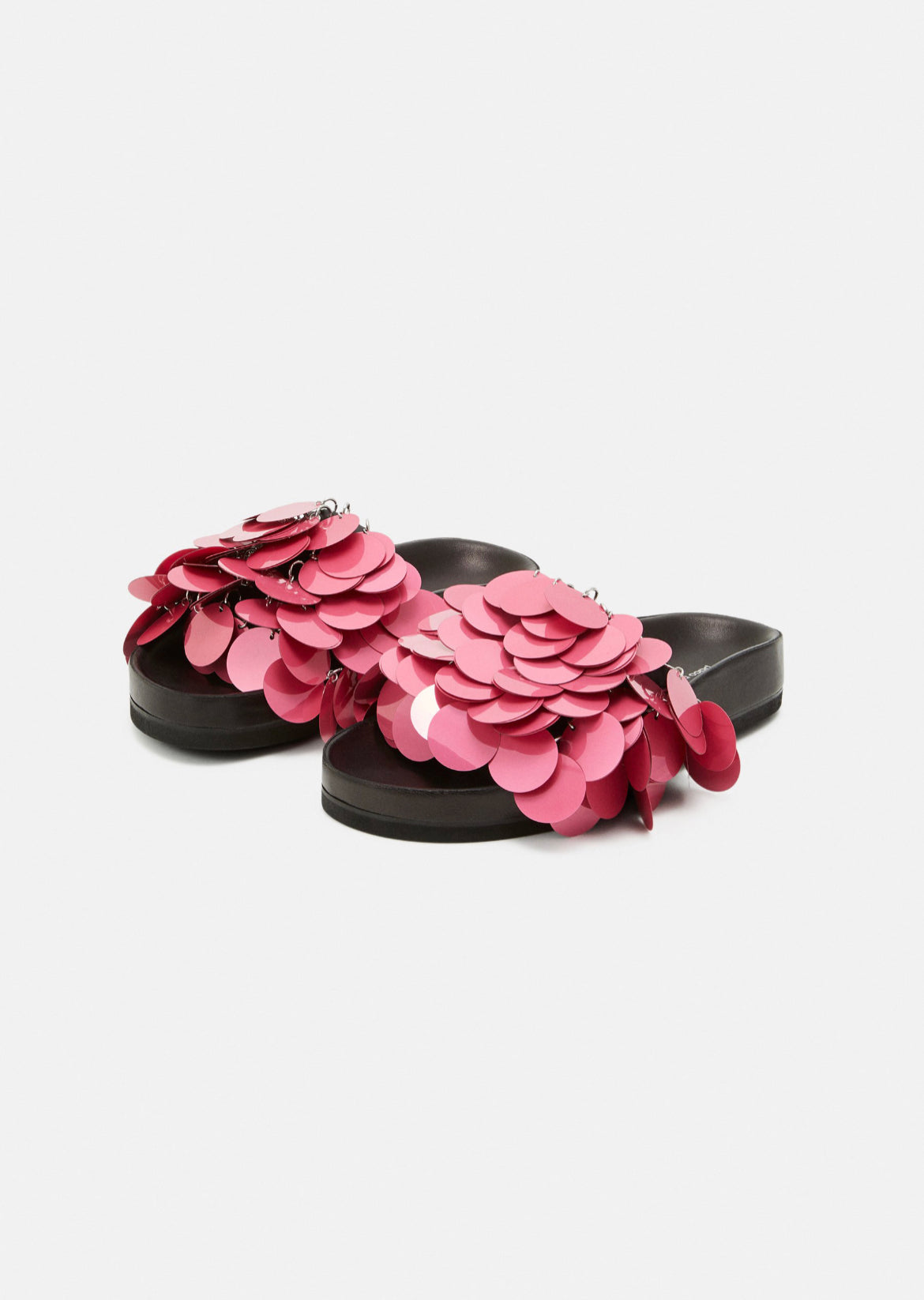 PACO RABANNE mules plates taille 39 femme fuschia