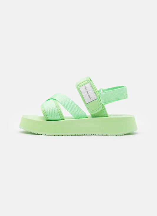 CALVIN KLEIN JEANS sandales à plateforme taille 40 femme vert clair