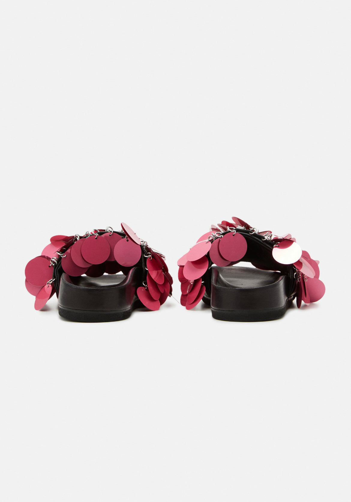 PACO RABANNE mules plates taille 39 femme fuschia