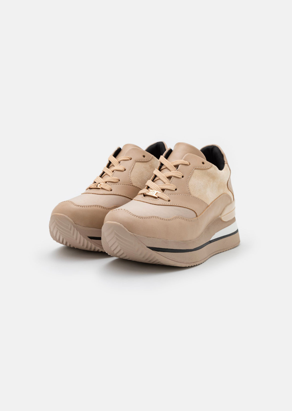 TATA ITALIA baskets taille 37 pour femmes beige