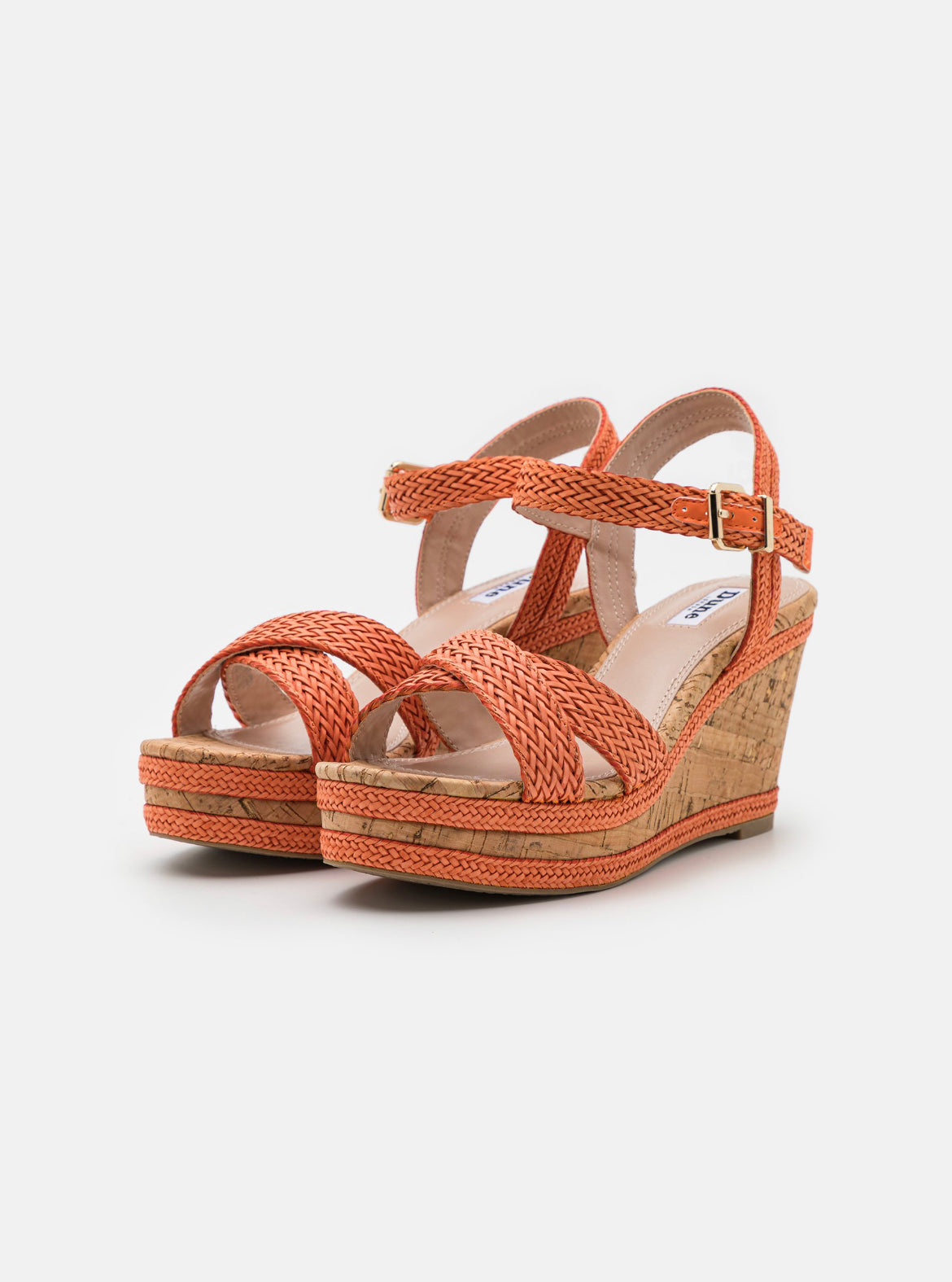 DUNE LONDON sandales à plateforme taille 38,5 femme orange