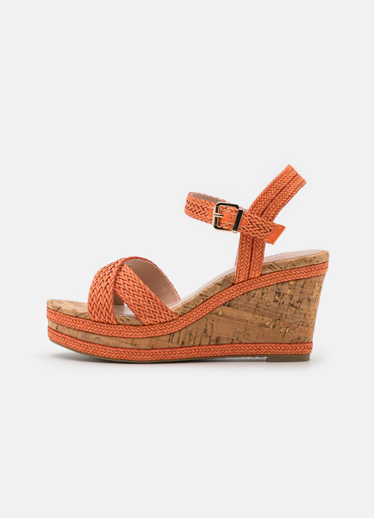 DUNE LONDON sandales à plateforme taille 38,5 femme orange