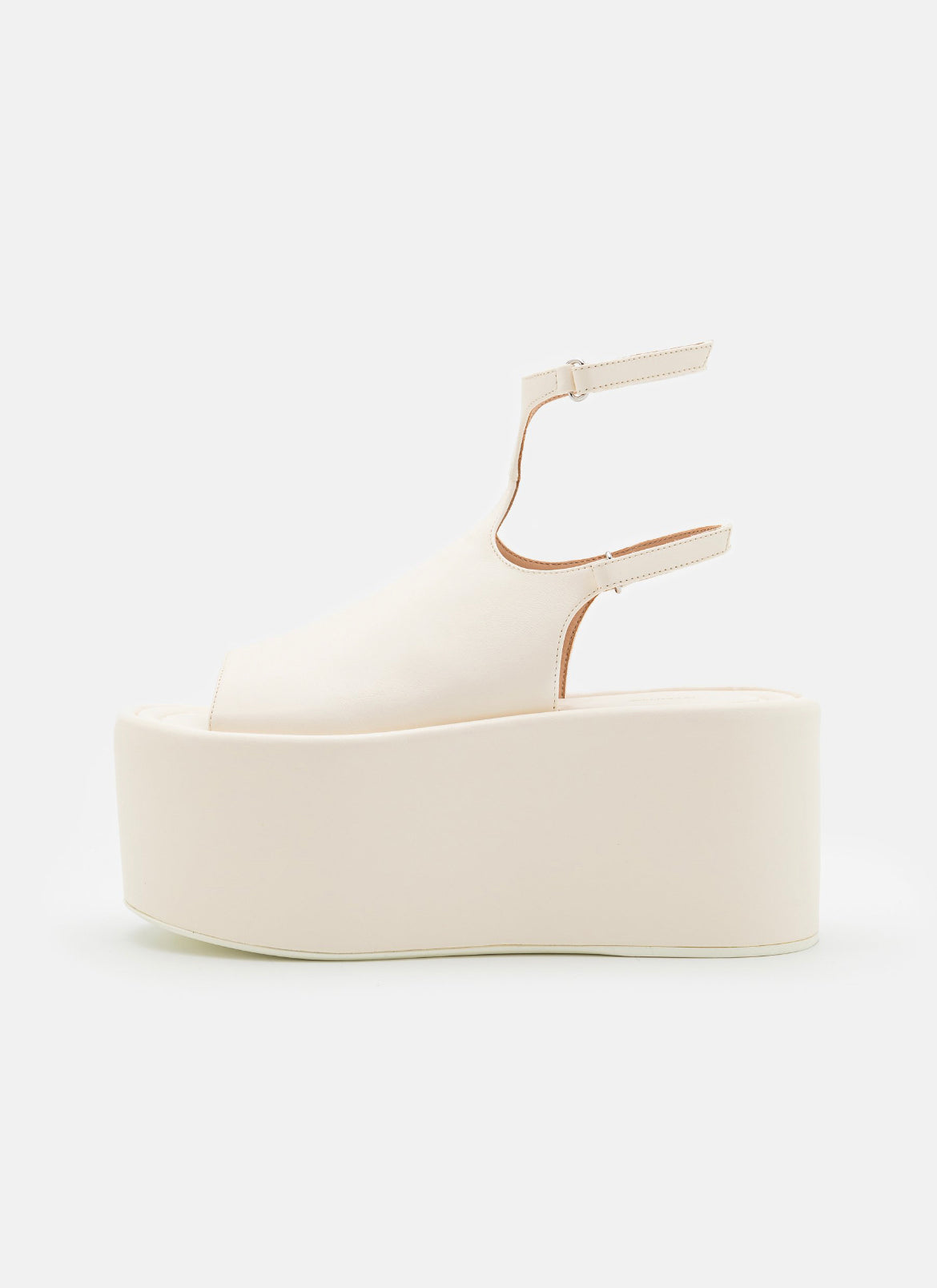 SPORTMAX sandale à talon haut taille 39,5 pour femmes blanc