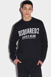 (127) DSQUARED2 Sweatshirt schwarz cresio 9 Milano