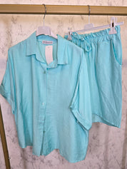 Zweiteiler Bluse mit Short