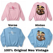 JERZEES NUBLEND 2000er Original Neu Vintage Rosa Ernie und Bert